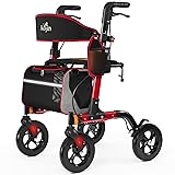 Walkers for Seniors, Rollator Walker with Seat, 350