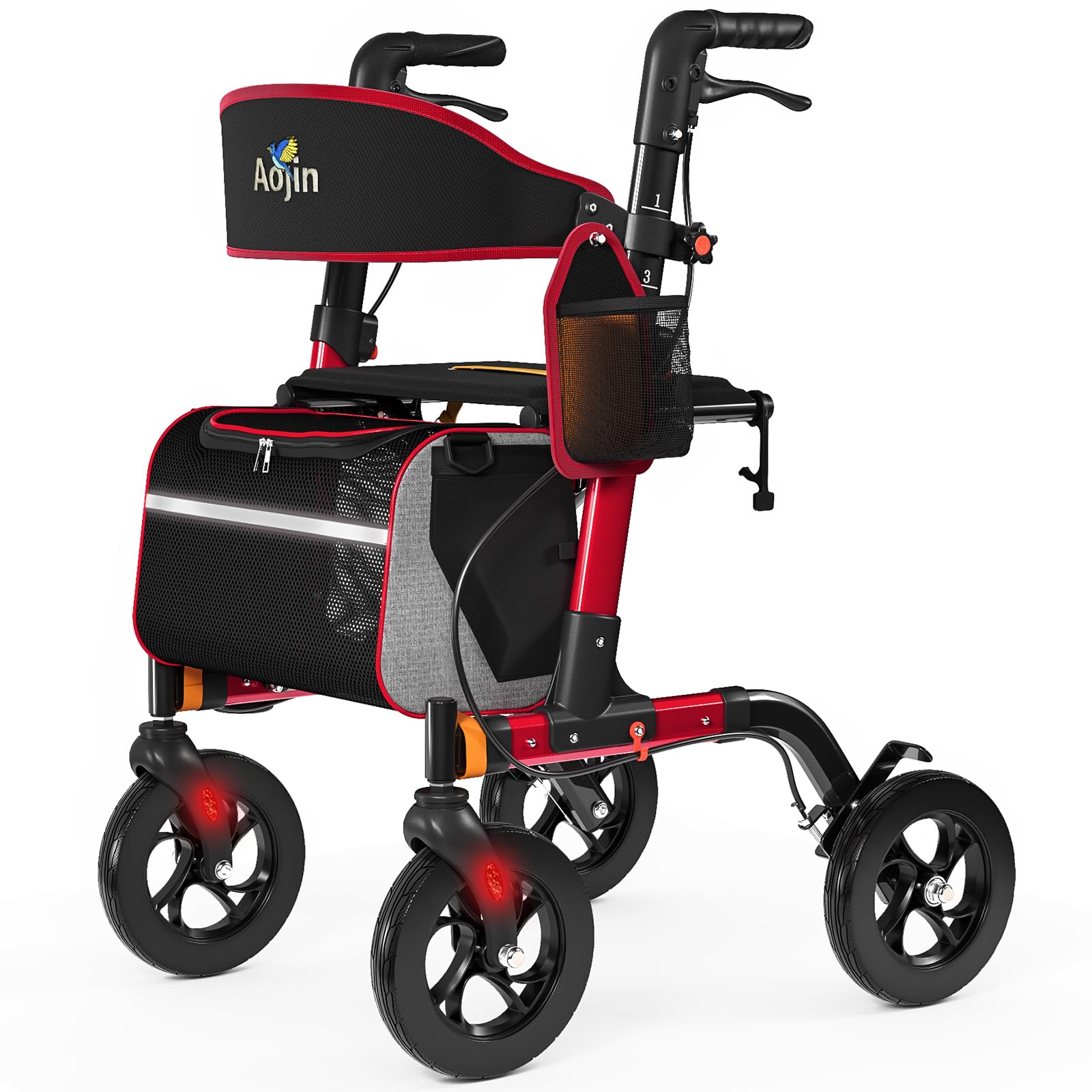 Walkers for Seniors, Rollator Walker with Seat, 350