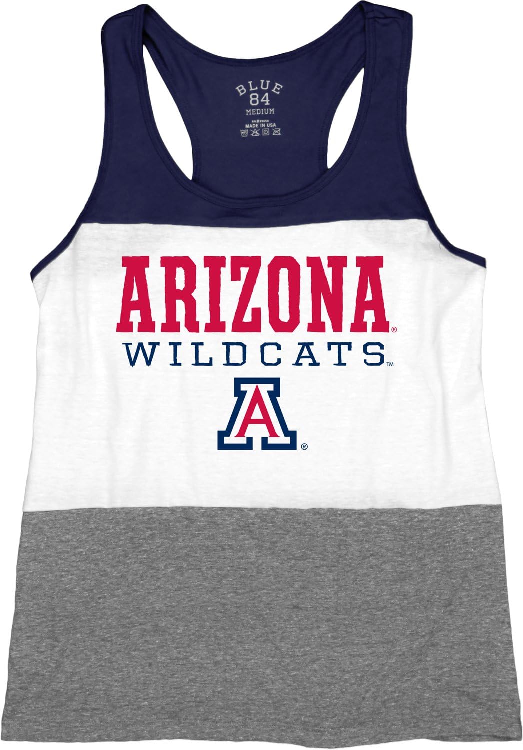 Blue 84 Adult Unisex's BK Tri-Blend Panel Tank