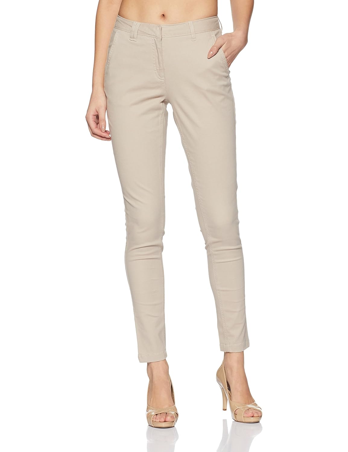 allen solly women's slim fit pants