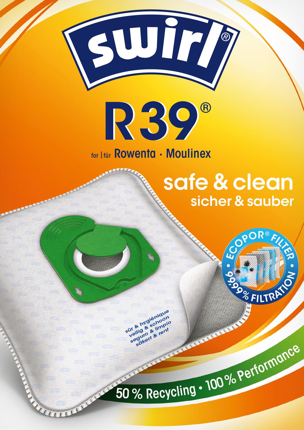 Swirl Fleece Vacuum Cleaner Bags Pack of 10