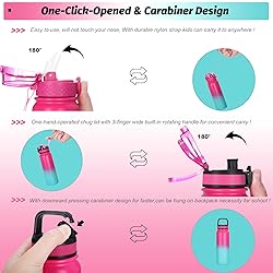 Oldley Insulated Water Bottle with Straw 20oz