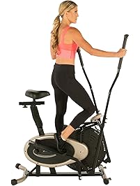 Exerpeutic GOLD Elliptical and Exercise Bike Dual Trainer