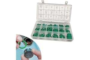 ijuicy 270 PCS Car Air Conditioning O Ring Kit, Seal Rubber O-Rings Assortment, Universal for Most Cars (Green)