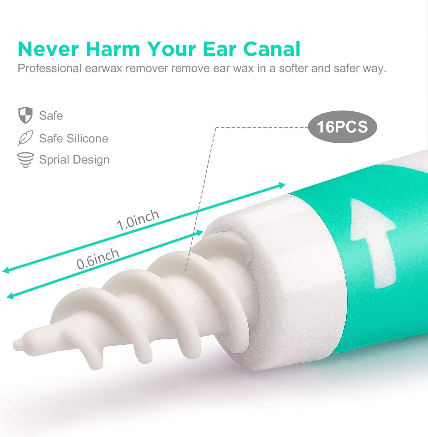 Q Grips Ear Wax Cleaners Q Grips Ear Wax Remover, Smart Spiral Earwax