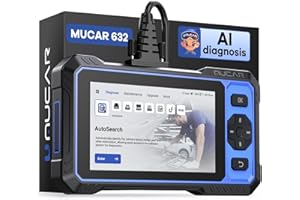 OBD2 Scanner, MUCAR 632 Elite AI-Assisted OBD2 Bidirectional Scan Tool, Oil/Throttle/SAS/TPMS/BMS/EPB Car Scanner Diagnostic Tool with 15+ Resets, CANFD Protocol, Autoauth for FCA SGW, Lifetime Update
