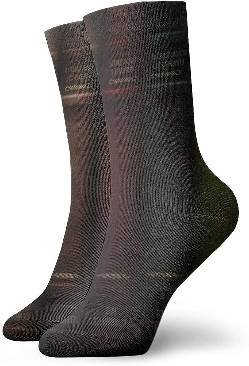 Unisex High Ankle Cushion Crew Socks Library Casual Sport Socks at