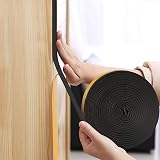 Bynsaer Draught Excluder Tape D-Type 10M Self-Adhesive Foam Seal Black view 5
