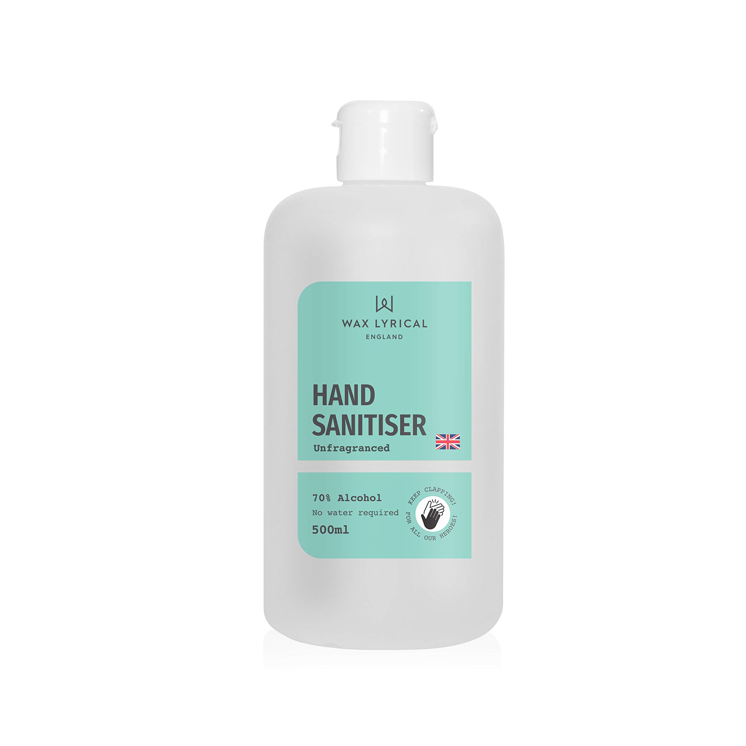 Wax Lyrical 500ml Hand Sanitiser Gel, 70% Alcohol
