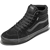 Vans Men's Filmore Hi Shoe | High Top Sneakers for Fashion & Casual Everyday Wear, (Suede/Canvas) Black/Black, 7
