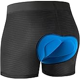 Niksa Cycling Underwear Men Absorbent, 5D Padded Gel Bike Shorts Men, Breathable Bike Liner Shorts for Mountain Biking