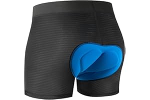 Niksa Cycling Underwear Men Absorbent, 5D Padded Gel Bike Shorts Men, Breathable Bike Liner Shorts for Mountain Biking