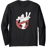 Ghostbusters Distressed Logo Ghostbusters II Retro Movie Long Sleeve T-Shirt