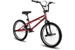 HH HILAND Hiland 20 inch Freestyle Kids BMX Bike,Beginner-Level to Advanced Riders with 360 Degree Gyro & 4 Pegs, Kids' Bicycles for Boys,Girls,Youth Multiple Colors