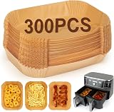 YQL Disposable Air Fryer Liners 300pcs for Ninja Twin Zone 7.6L–9.5L