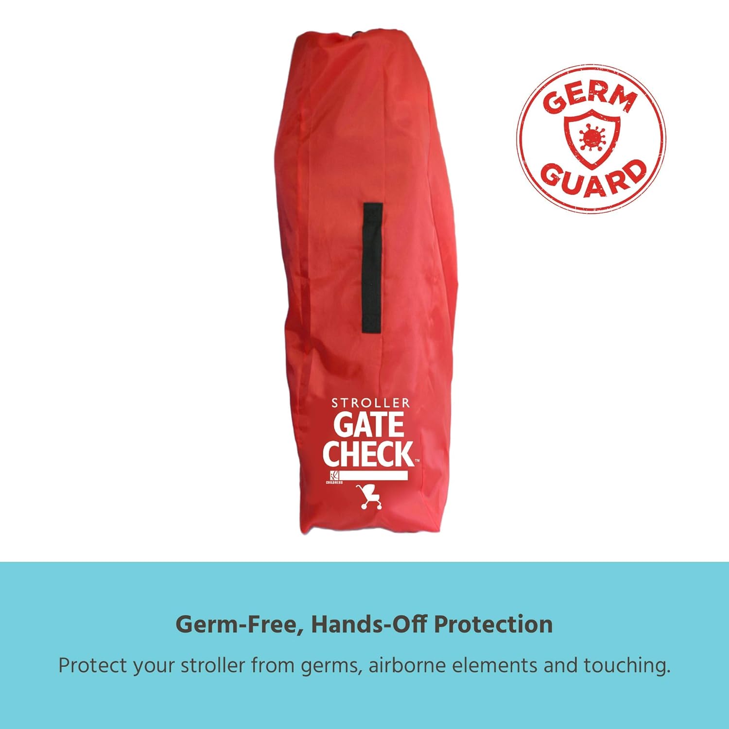 J.L. Childress Gate Check Bag for Single Umbrella Strollers, Durable and Lightweight, Water-Resistant, Drawstring Closure with Adjustable Lock, Webbing Handle, Includes Stretch Zipper Pouch, Red : Baby Stroller Travel Bags : Baby