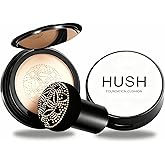 Hush Mekeup Foundation for Older Women, Warm Tone Mushroom Head Air Cushion CC Cream BB Foundation Makeup Moisturizing & Long-Lasting Full Coverage Makeup Concealer for Light to Medium Complexions