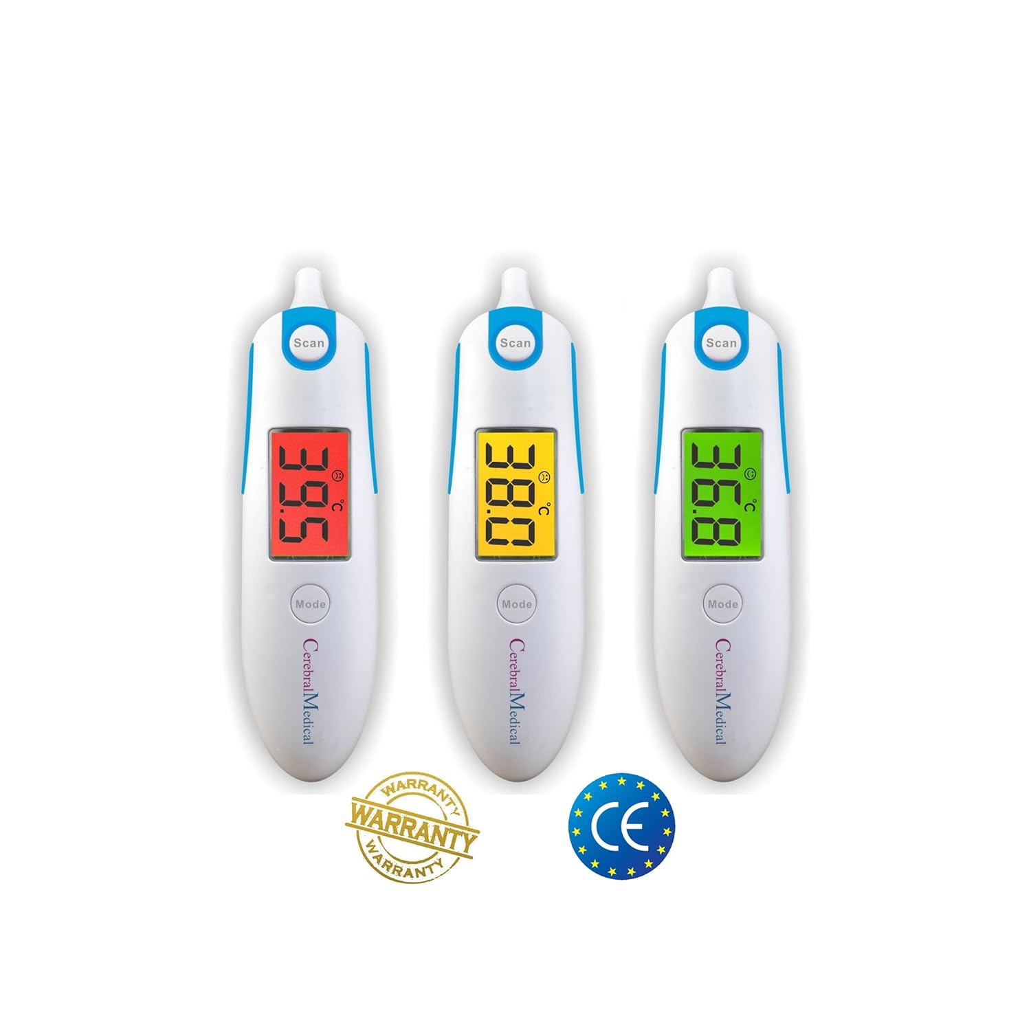 Termómetro infrarrojo  Bebé niño adulto temperatura precisa y lecturas de oído