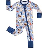 pureborn Baby Infant Boys Girls Sleeper Snug Fit Viscose from Bamboo Pajamas 0-24 Months