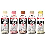Muscle Milk Genuine Non Dairy Protein Shake, 5 Flavor Variety Pack, 25g Protein, 14 FL OZ (Pack of 10)