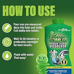 Green Gobbler Drain Clog Dissolver | Powerful
