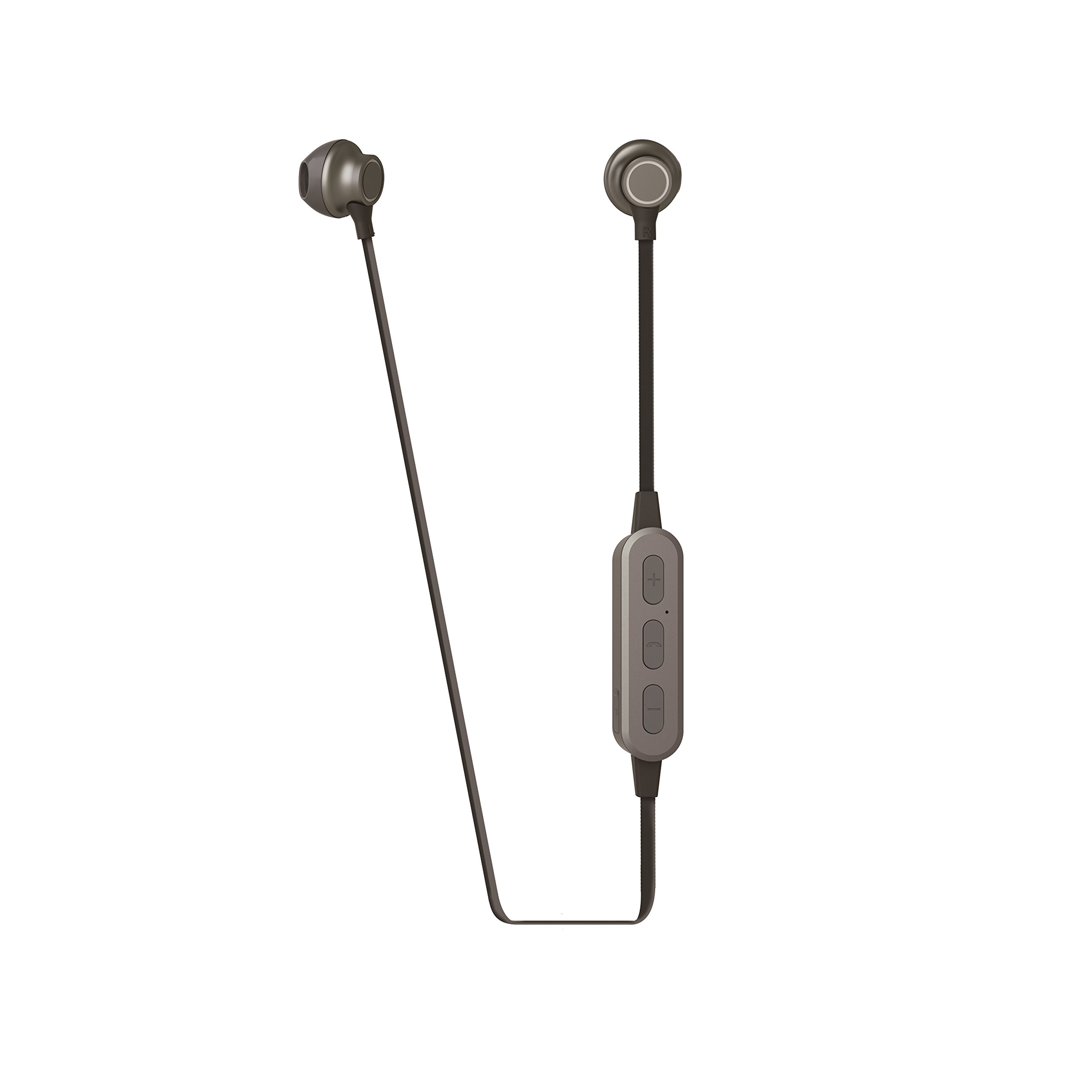 Muvit M2B – In-Ear Headphones Wireless Stereo 3.5 mm Bluetooth, Grey