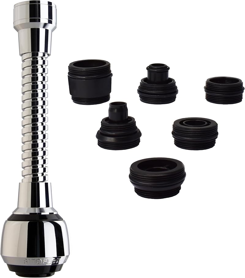Siroflex Milady Dual Function Tap Aerator Shower Flow Chrome Hose Italian Made