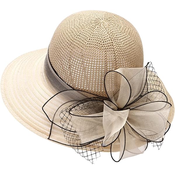 Women\'s Kentucky Organza Derby Hat Wide Brim Sun Cap Wide-Brim Kentucky-Organza-Derby-Hat for Women Lady Tea  main image 3