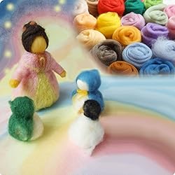 3.53oz Wool Roving Yarn, Wool Felting