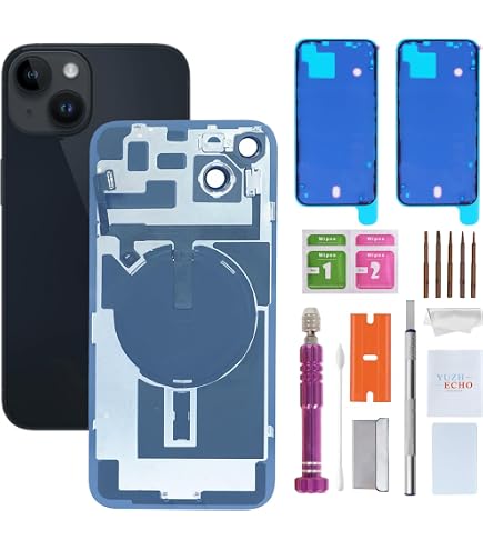 Amazon.com: 14 Plus Back Glass Replacement with Plate & Flex Cable
