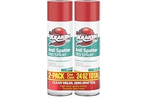 Kraken Bond Anti Spatter Welding Spray - (1x12oz) Anti-Splatter Aerosol Spray for MIG, TIG Tips, Protects Surfaces & Materials, Non-Flammable, Safe for Workpieces and Jigs, 1 Pack