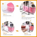 nuoshen 2 Pcs 2-in-1 Pet Crate Bowls 15cm 750ml Hanging Cage Water Bowls view 4