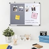 MAKELLO Combination Felt Magnetic Notice Board 60x45cm Aluminum Frame Office view 7