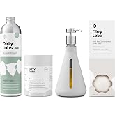 Dirty Labs | Sustainable Starter Set | Signature Detergent, Laundry Booster, Refill Pump, &amp; Dryer Balls | Hyper-Concentrated | High Efficiency &amp; Standard Machine Washing | Nontoxic, Biodegradable