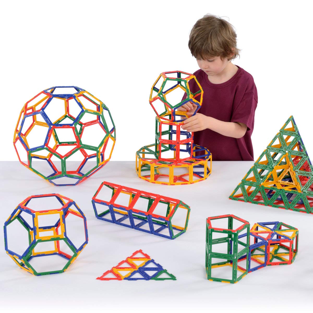 Polydron Frameworks Class Set - Educational Construction Building Learning Maths Geometry Toy - Age 4+ - 184 Pieces