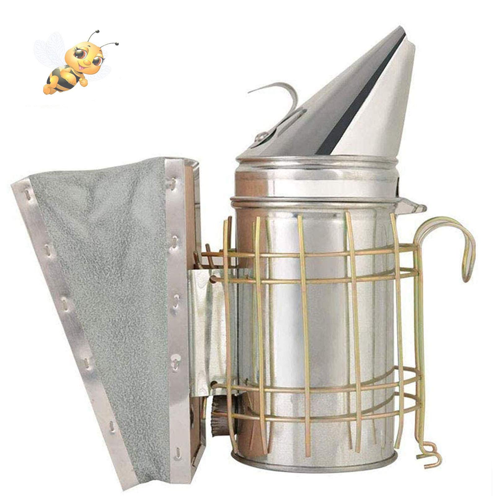 Beehive Smoker,Beekeeping Tool,Excellent air Bellows and Excellent Flue Gas Output Stainless Steel Bee Smoker Beekeeping Equipment Suitable for Apiary and Pasture
