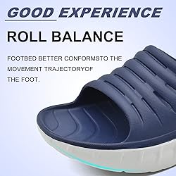 KuaiLu Mens Recovery Sandals Sport Comfort