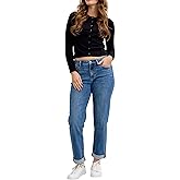 Judy Blue Classic Mid Rise Embroidered Cuffed Boyfriend