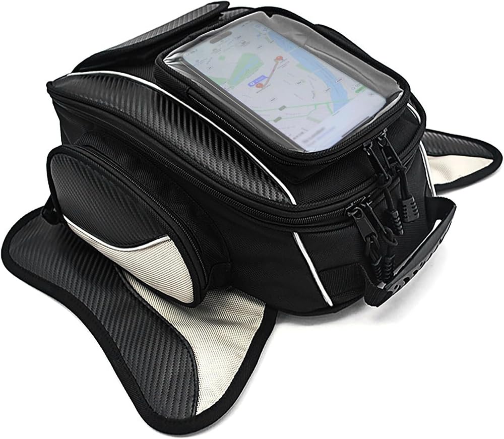 Dracarys Magnetic Motorcycle Tank Bag Waterproof Oxford Black Universal