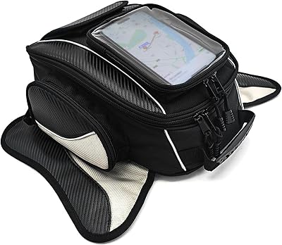 Dracarys Magnetic Motorcycle Tank Bag Waterproof Oxford Black Universal