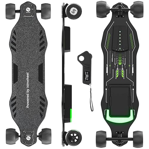 isinwheel V8/V6/V10 Electric Skateboard with Remote, 1200W/450W/3000W ...