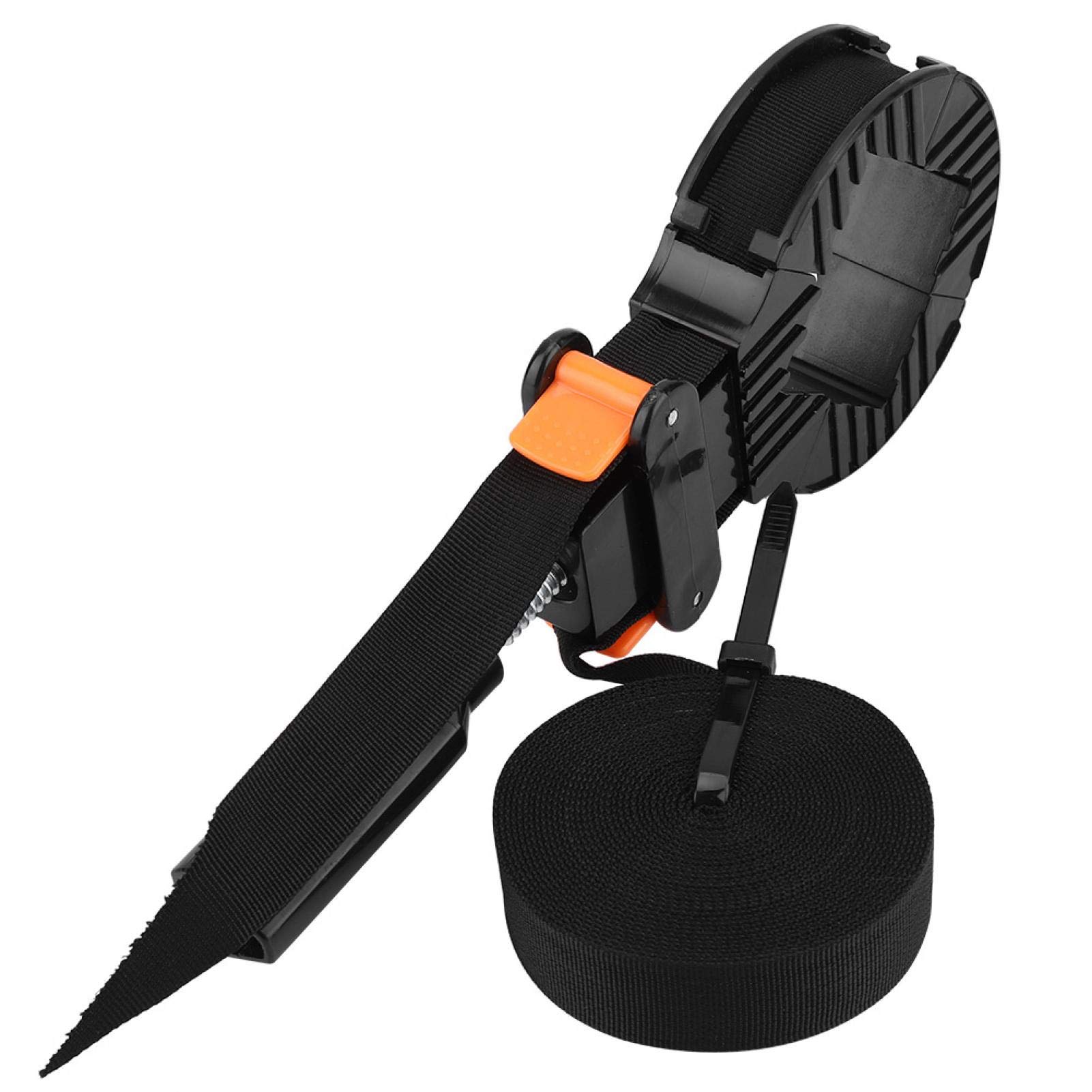 Strap Clamp, Black 6m Adjustable ABS Nylon Woodworking Tool Corner Clamp Strap Clamp, Wood Clamps Picture Frame Clamp Strap with 4 Jaws for Picture Frame Woodworking Cupboard Drawer