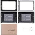 ELEGOO 2 PCS Metal Resin Tank for ELEGOO Mars 3D Printer with FEP Pre-Installed and 2 Lids and 2 Allen Wrench, Resin Vat for 