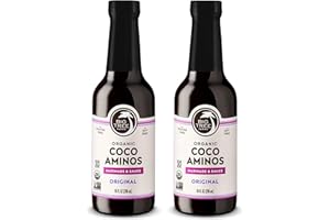 Big Tree Farms Organic Coco Aminos - Liquid Coconut Aminos, Soy-Free Sauce, Low Sodium, Soy Alternative, Gluten Free, Kosher, Warmly Umami, Marinade & Sauce, Non-GMO - Original, 10 Fl Oz (Pack of 2)