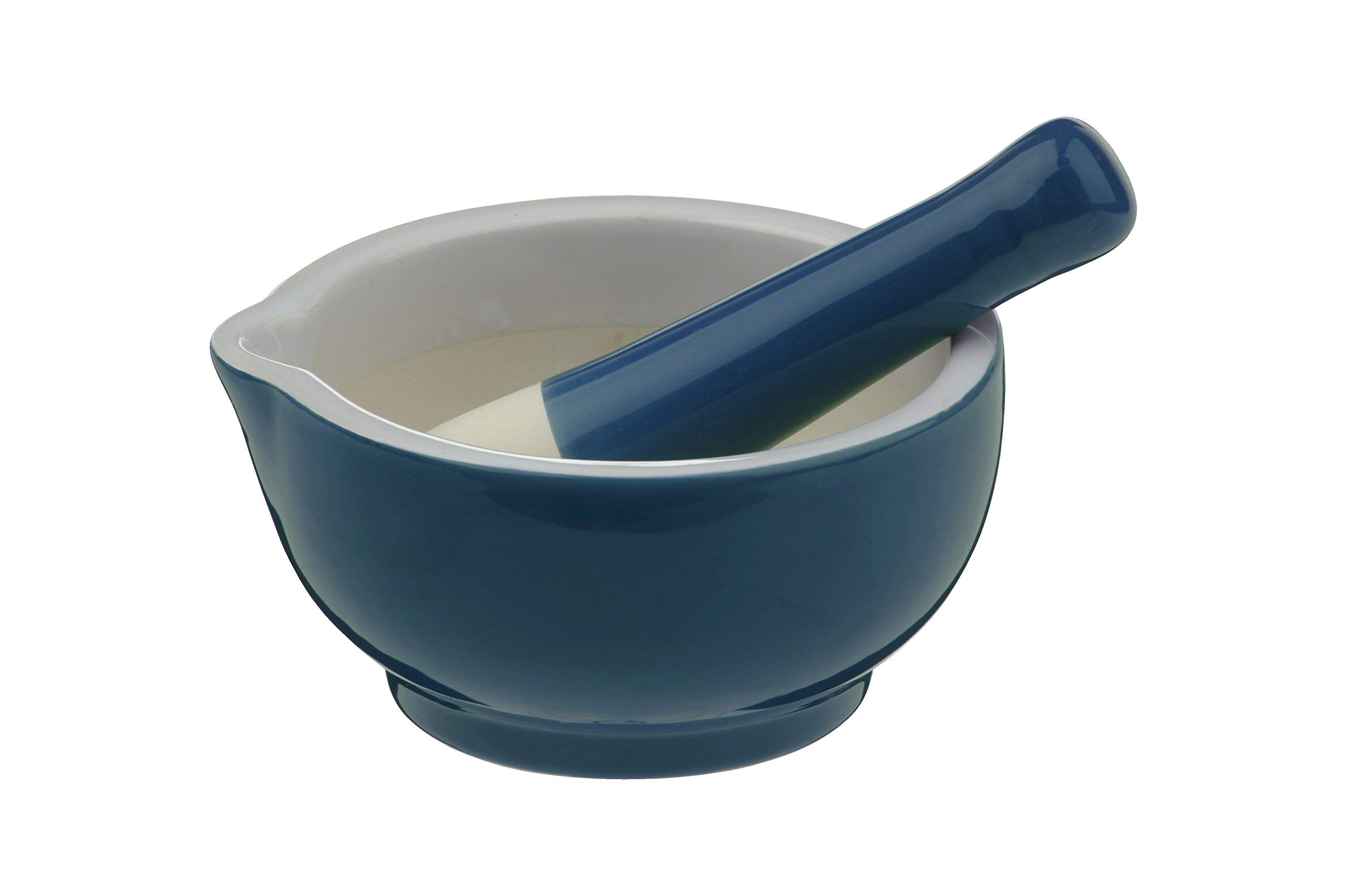 BIA SCOOP! Mortar & Pestle Teal , Blue, 12.5 x 12 x 6 cm
