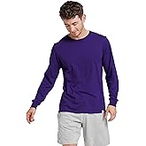 Russell Athletic Men's Dri-Power Long Sleeve Tees, Moisture Wicking, Odor Protection, UPF 30+