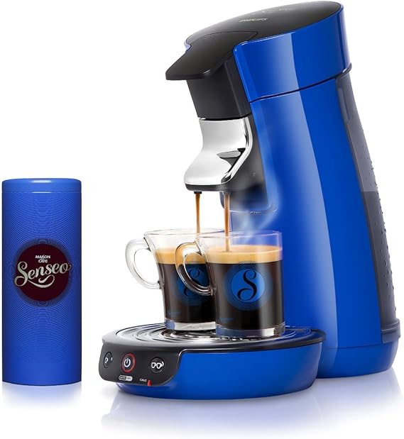 Cafetière Senseo Bleue HD 7806/58 Avec 88 Dosettes - Machine à Dosettes Universelle
