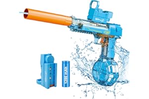 Talgic Powerful Electric Water Gun, Automatic Squirt Gun up to 32Ft Long Range, 300 Water Shots, Classic Strong Squirt Gun, Summer Outdoor Swimming Pool Water Toy for Adult/Kids