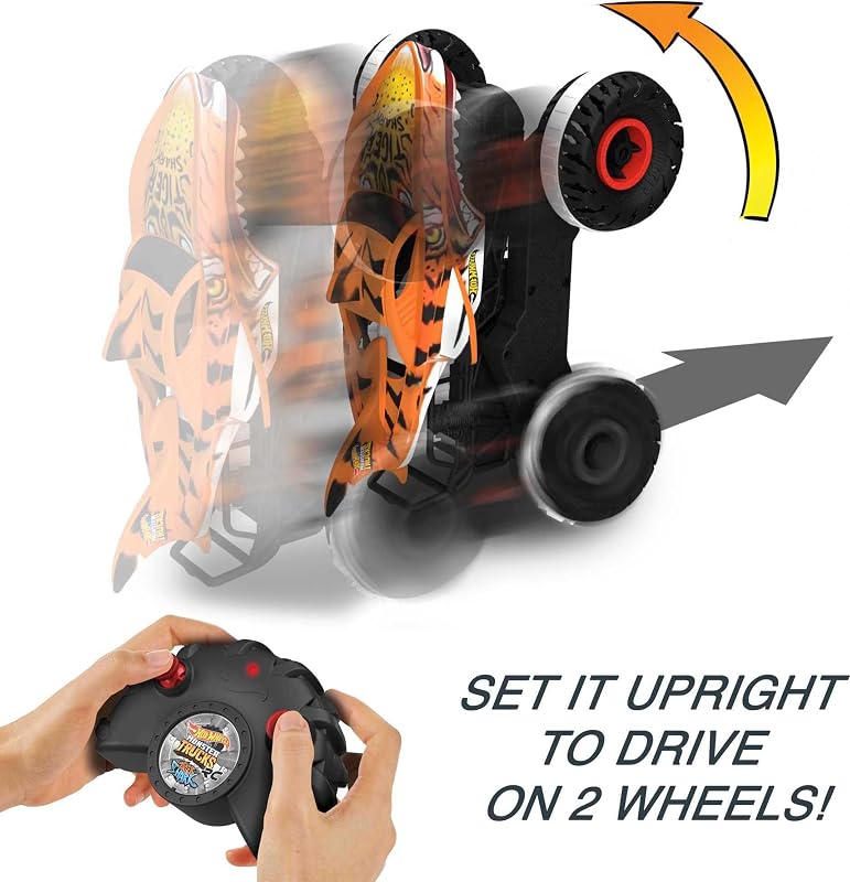 Monster Trucks Macchina Telecomandata- Tiger Shark l'Inarrestabile Veicolo Radiocomandato, fuoristrada 4x4, Giocattolo per Bambini 4+ Anni, HGV87