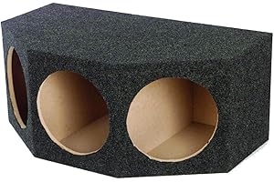 Q Power BASS12 3HOLE Angled 12-Inch Speaker Box